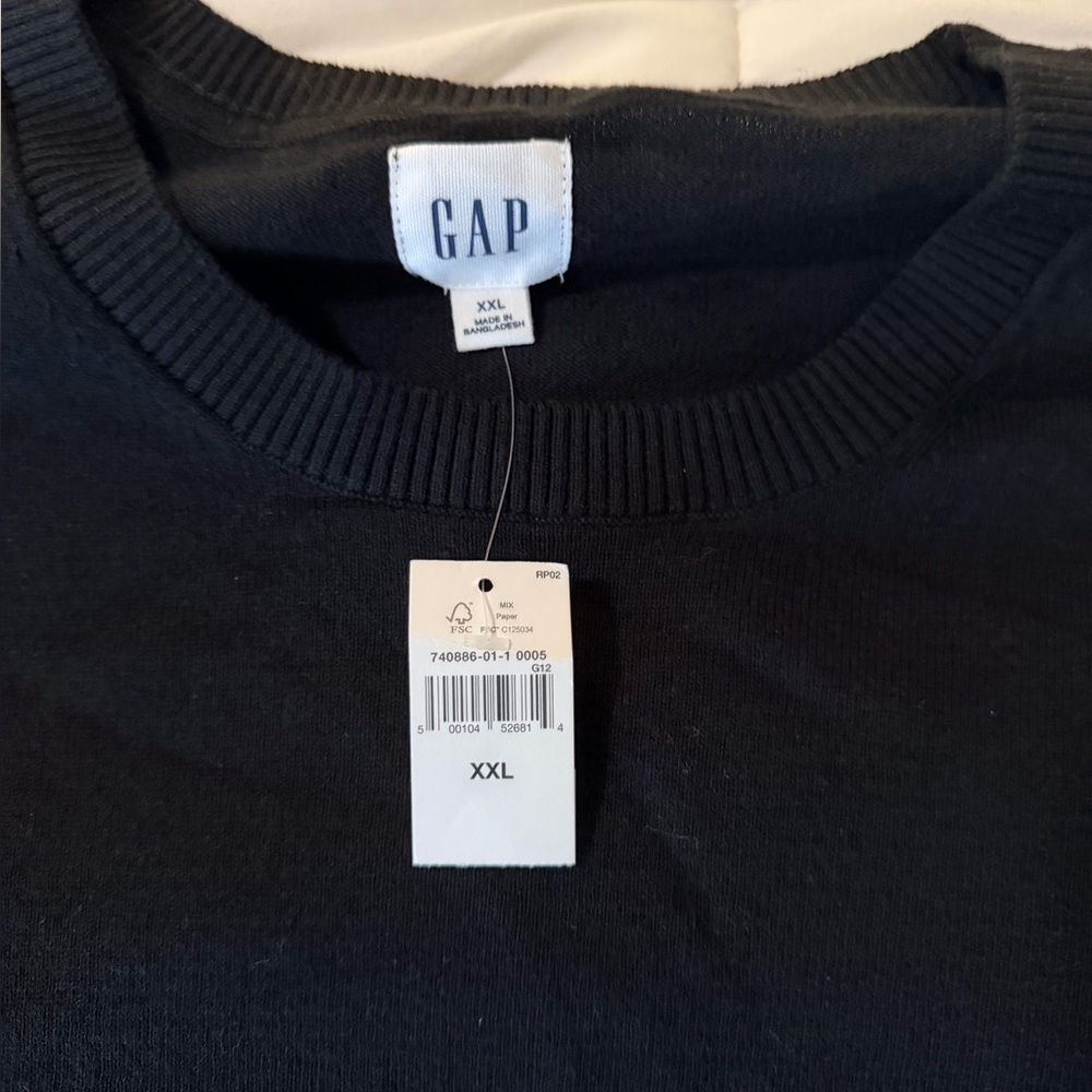 GAP Men's Crewneck Sweater - Black XXL